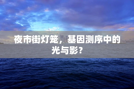 夜市街灯笼，基因测序中的光与影？