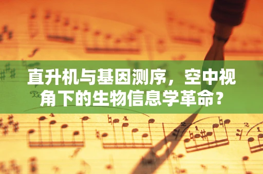 直升机与基因测序，空中视角下的生物信息学革命？