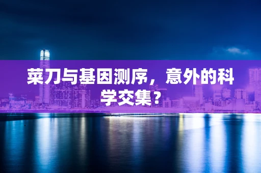 菜刀与基因测序，意外的科学交集？
