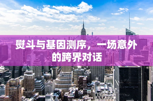 熨斗与基因测序，一场意外的跨界对话