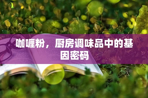 咖喱粉，厨房调味品中的基因密码