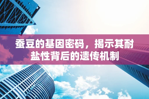 蚕豆的基因密码，揭示其耐盐性背后的遗传机制