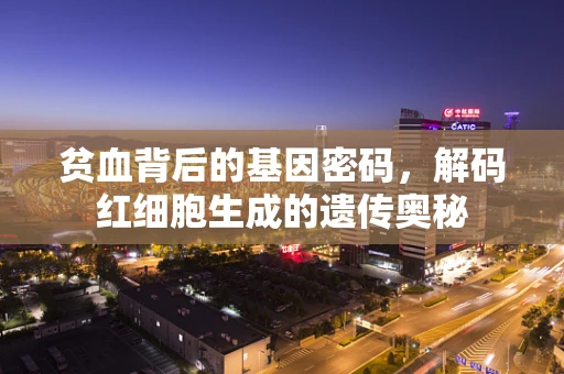 贫血背后的基因密码，解码红细胞生成的遗传奥秘