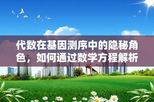 代数在基因测序中的隐秘角色，如何通过数学方程解析遗传密码？