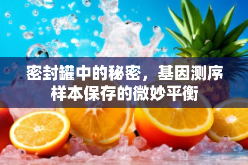 密封罐中的秘密，基因测序样本保存的微妙平衡