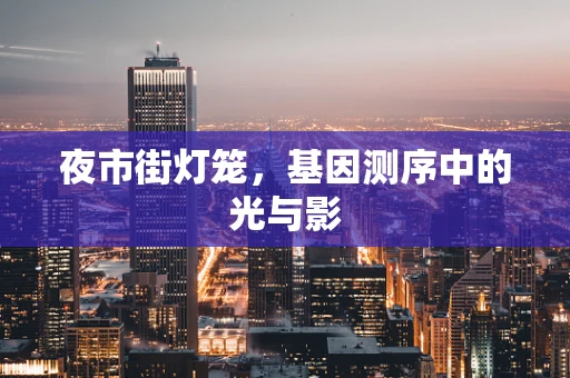 夜市街灯笼，基因测序中的光与影