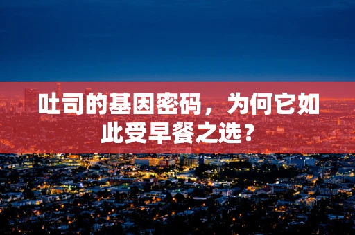 吐司的基因密码，为何它如此受早餐之选？