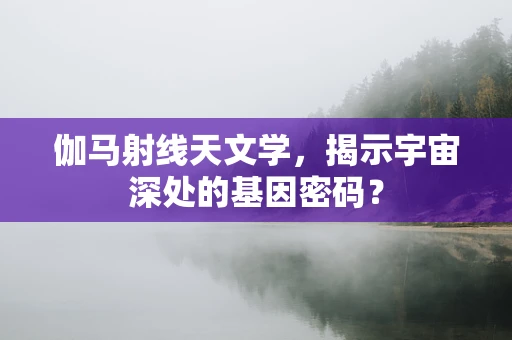 伽马射线天文学，揭示宇宙深处的基因密码？