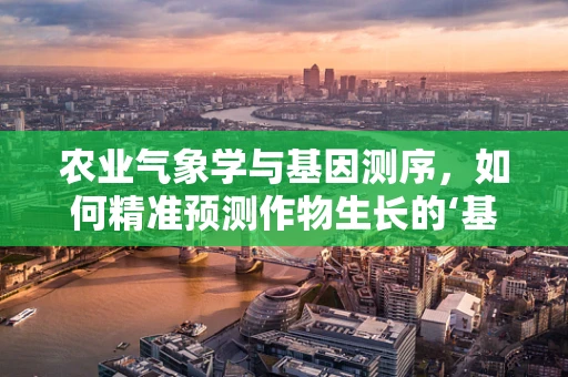 农业气象学与基因测序，如何精准预测作物生长的‘基因密码’？