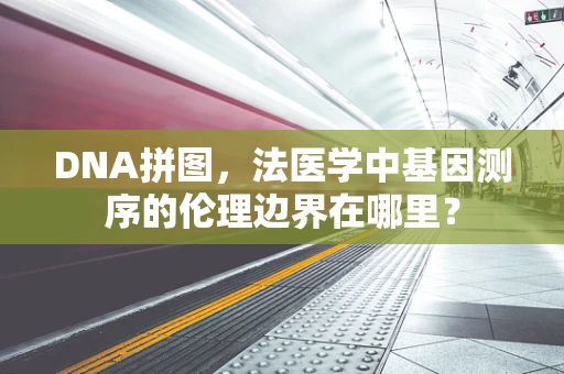 DNA拼图，法医学中基因测序的伦理边界在哪里？
