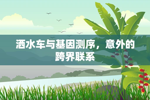 洒水车与基因测序，意外的跨界联系
