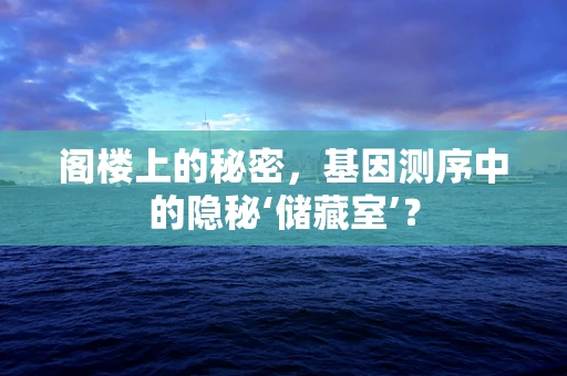 阁楼上的秘密，基因测序中的隐秘‘储藏室’？