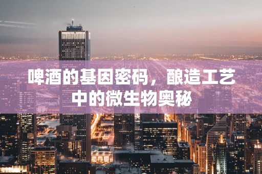 啤酒的基因密码，酿造工艺中的微生物奥秘