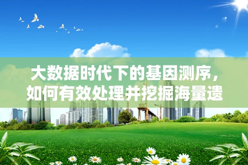 大数据时代下的基因测序，如何有效处理并挖掘海量遗传信息？