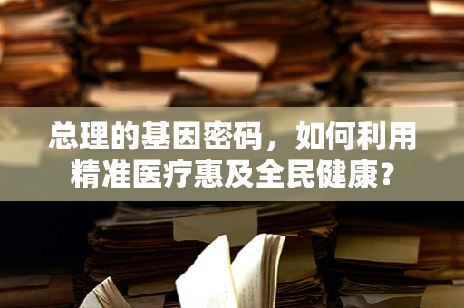 总理的基因密码，如何利用精准医疗惠及全民健康？
