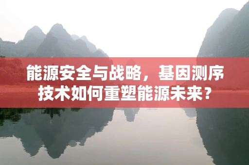 能源安全与战略，基因测序技术如何重塑能源未来？