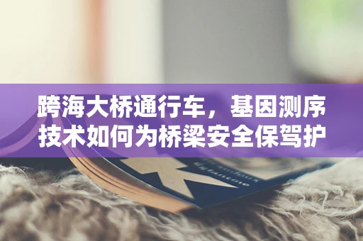 跨海大桥通行车，基因测序技术如何为桥梁安全保驾护航？