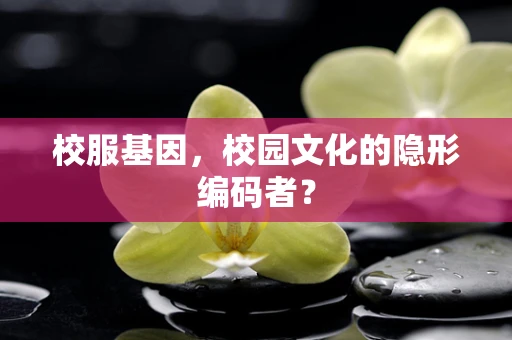 校服基因，校园文化的隐形编码者？