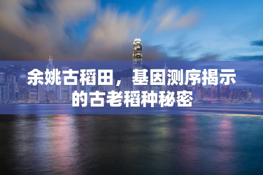 余姚古稻田，基因测序揭示的古老稻种秘密