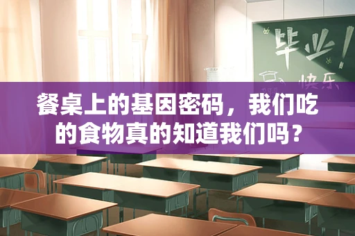 餐桌上的基因密码，我们吃的食物真的知道我们吗？