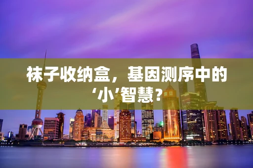 袜子收纳盒，基因测序中的‘小’智慧？