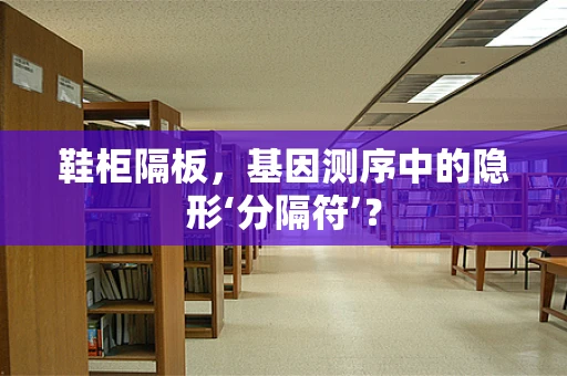 鞋柜隔板，基因测序中的隐形‘分隔符’？