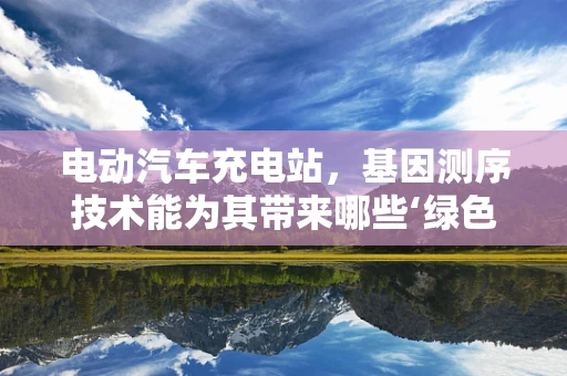 电动汽车充电站，基因测序技术能为其带来哪些‘绿色’创新？