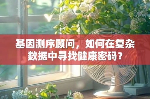 基因测序顾问，如何在复杂数据中寻找健康密码？