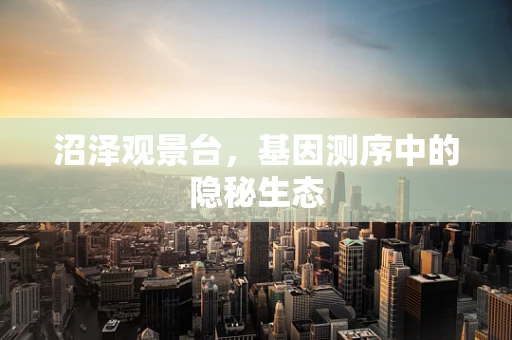 沼泽观景台，基因测序中的隐秘生态