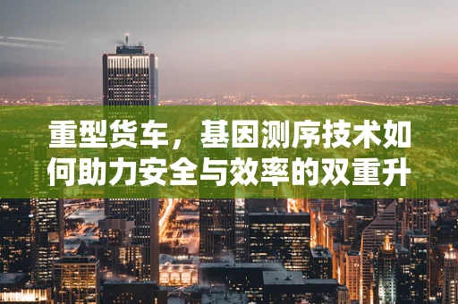 重型货车，基因测序技术如何助力安全与效率的双重升级？