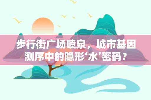 步行街广场喷泉，城市基因测序中的隐形‘水’密码？