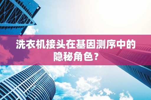 洗衣机接头在基因测序中的隐秘角色？