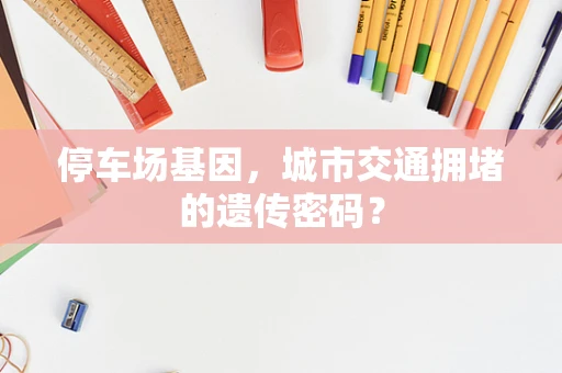 停车场基因，城市交通拥堵的遗传密码？