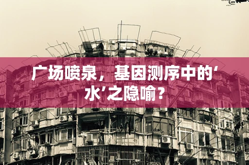 广场喷泉，基因测序中的‘水’之隐喻？