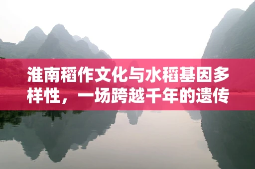 淮南稻作文化与水稻基因多样性，一场跨越千年的遗传学探索