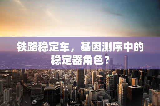 铁路稳定车，基因测序中的稳定器角色？