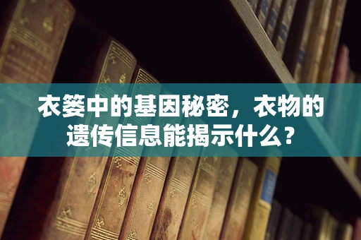 衣篓中的基因秘密，衣物的遗传信息能揭示什么？