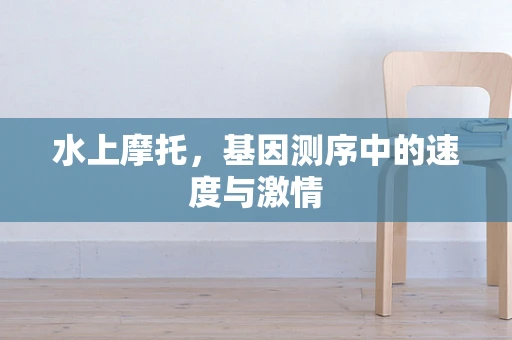 水上摩托，基因测序中的速度与激情