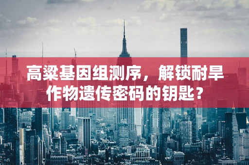 高粱基因组测序，解锁耐旱作物遗传密码的钥匙？