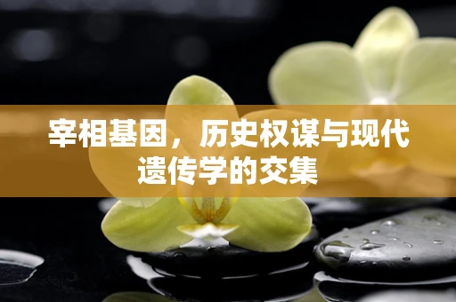 宰相基因，历史权谋与现代遗传学的交集
