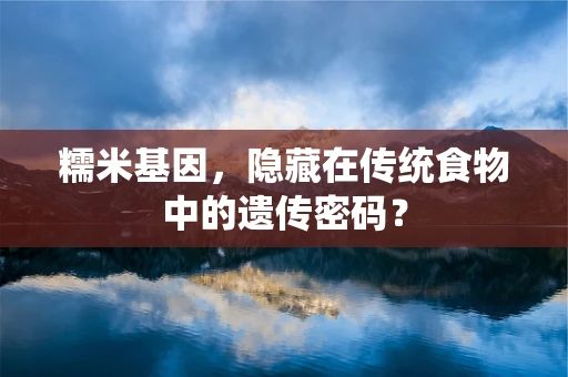 糯米基因，隐藏在传统食物中的遗传密码？