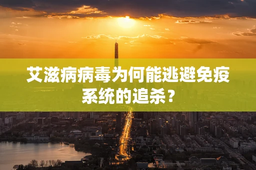 艾滋病病毒为何能逃避免疫系统的追杀？