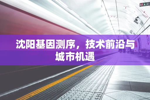 沈阳基因测序，技术前沿与城市机遇