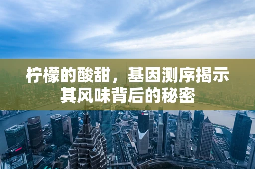 柠檬的酸甜，基因测序揭示其风味背后的秘密
