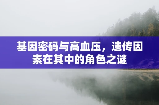 基因密码与高血压，遗传因素在其中的角色之谜