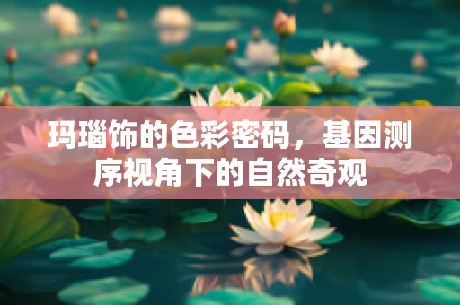 玛瑙饰的色彩密码，基因测序视角下的自然奇观