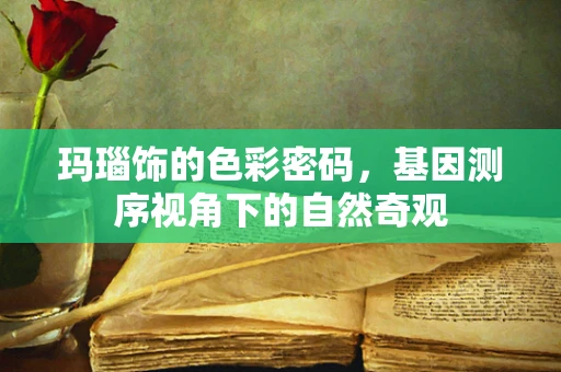 玛瑙饰的色彩密码，基因测序视角下的自然奇观