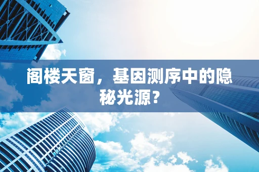 阁楼天窗，基因测序中的隐秘光源？