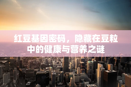 红豆基因密码，隐藏在豆粒中的健康与营养之谜