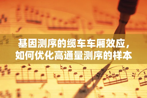 基因测序的缆车车厢效应，如何优化高通量测序的样本处理？
